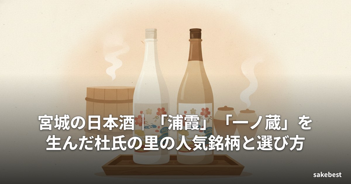 宮城の日本酒|「浦霞」「一ノ蔵」を生んだ杜氏の里の人気銘柄と選び方