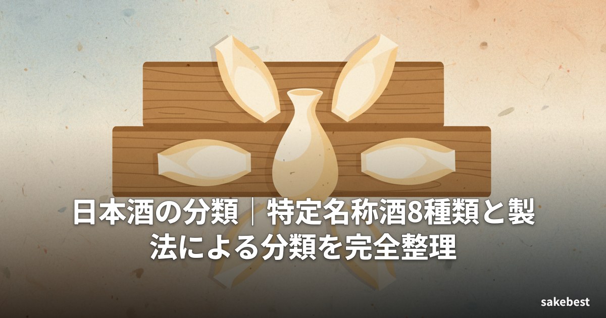 日本酒の分類|特定名称酒8種類と製法による分類を完全整理