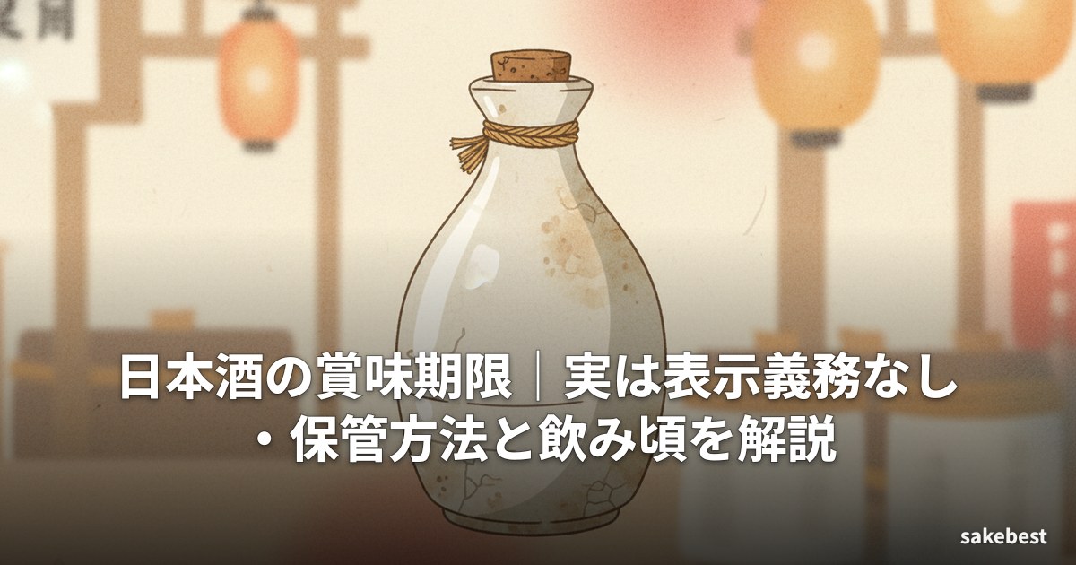 日本酒の賞味期限|実は表示義務なし・保管方法と飲み頃を解説