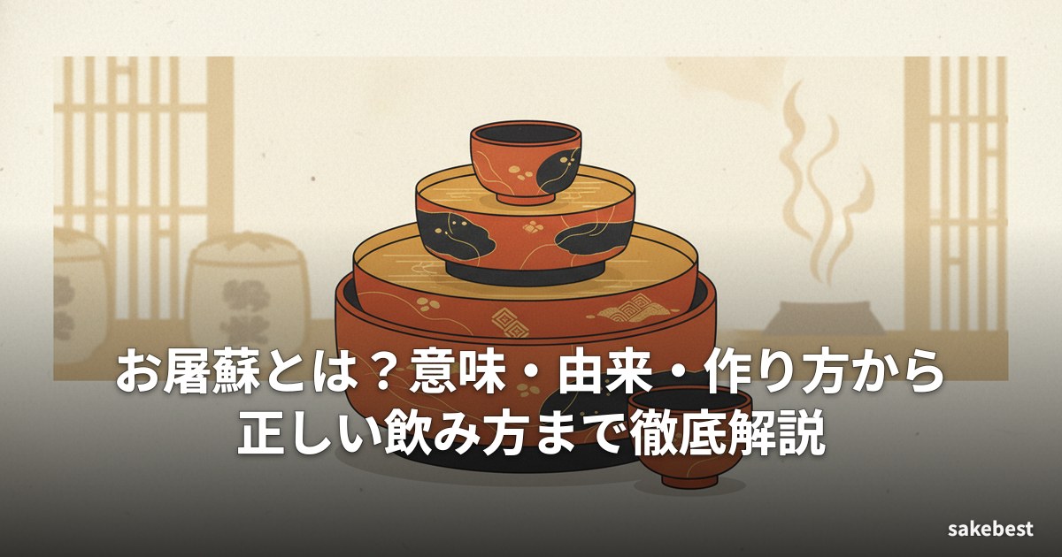 お屠蘇とは?意味・由来・作り方から正しい飲み方まで徹底解説