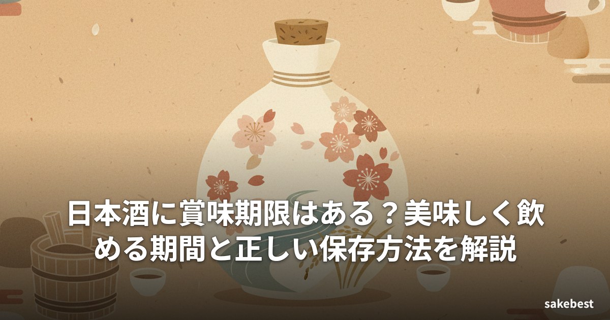日本酒に賞味期限はある?美味しく飲める期間と正しい保存方法を解説