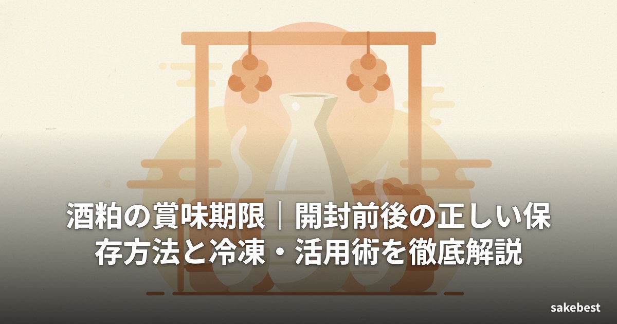 酒粕の賞味期限|開封前後の正しい保存方法と冷凍・活用術を徹底解説