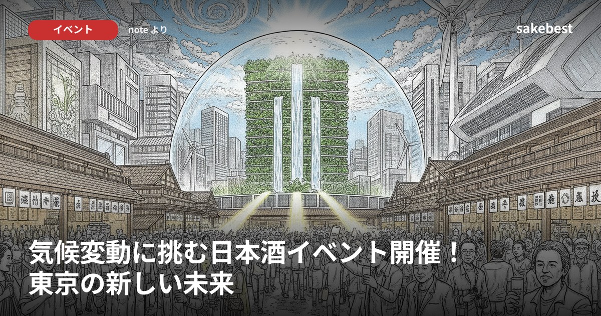 気候変動に挑む日本酒イベント開催!東京の新しい未来